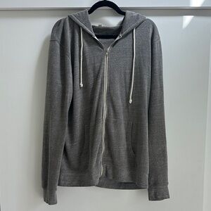Gray Men's Hoodie Zip Up